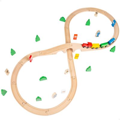 Tren De Jugar colorbaby 43634 bote con madera pasajeros y woomaxtren 40