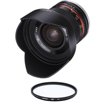 NUEVO SAMYANG 12MM F2.0 NCS CS OBJETIVO FUJI X-MOUNT NEGRO BLACK