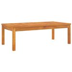 Mesa de centro vidaXL de madera maciza de acacia 100x50x33 cm