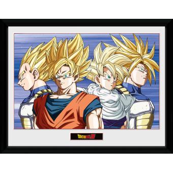 Fotografía enmarcada Dragon Ball Z Grupo 30x40 cm