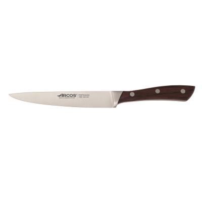 Cuchillo De Cocina Arcos Natura 155310 De Acero Nitrum, Mango De Madera De Palisandro Y 16 Cm De Hoja En Estuche