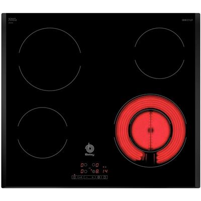 Placa Vitrocerámica Balay 3eb721lr 4 Zonas 60cm 6600w Negro