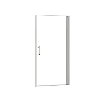 Mamparas de Ducha Doble Puerta Pivotante Gris mate 5mm 76x185cm