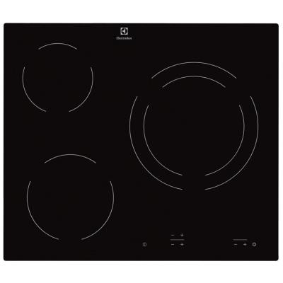 Placa Vitrocerámica Electrolux Ehf6231iok Hobs 3 Zonas 60cm Negro