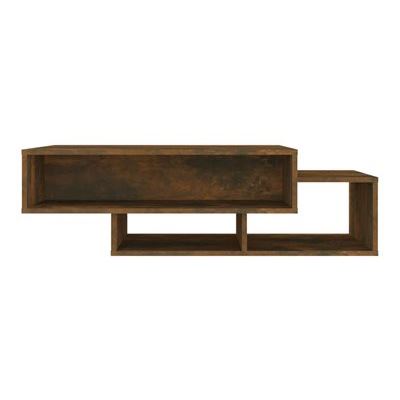 Vidaxl Mesa De Centro Madera Contrachapada Roble Ahumado 105X55x32cm