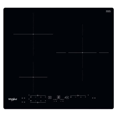 Placa De Inducción Whirlpool Ws B4760 Ne 3 Zonas Bisel 60cm 7200w Negro