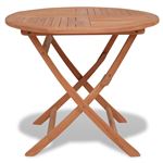 Mesa de jardín vidaXL plegable madera de teca 85x76 cm marrón