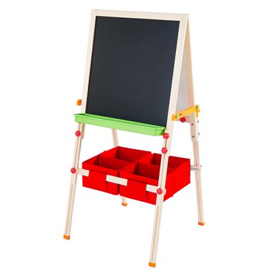 Caballete de Madera Teamson Kids, Van Gogh, Modelo Rojo TK-FB028R