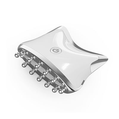 Instrumento De Raspado De Meridianos Dam Eléctrico Inalámbrico De Microcorriente Ems Blanco Plata