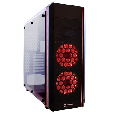 Talius Negro Caja Gaming Daemon Atx Rgb Cristal Templado Usb 3.0