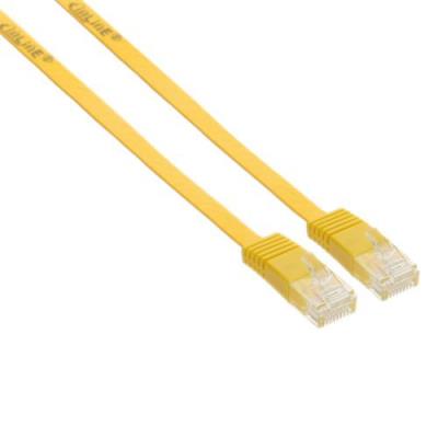 InLine Flat patch cord UTP Cat.6 0.5m Yellow - cables de red