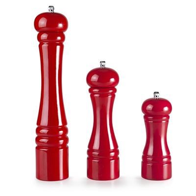 Molinillo De Pimienta De Madera De Color Rojo Ibili 22 Cm