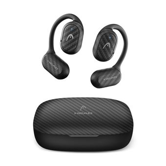 Auriculares inalámbricos HEAD Open Ear, 6+24 h, Control táctil, Llamadas, Asistentes de voz, IPX4, Negro - 1