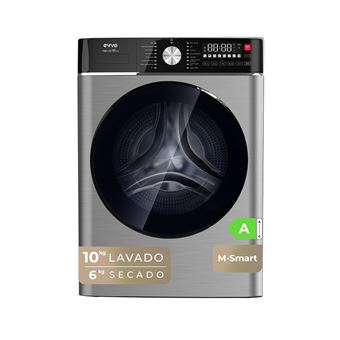 Lavadora-secadora de carga frontal EVVO M10/6 10kg 1400 RPM Inox C - 1