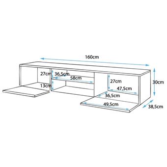 Mueble TV modelo Tibi (160 cm) en color blanco