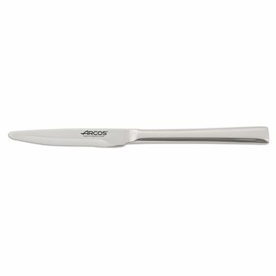 Cuchillo De Mesa Arcos Capri Plateado Hoja 80 Mm