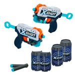 Pack 2 Pistolas recoil xshot excel 6 botes conjunto de lanzadores