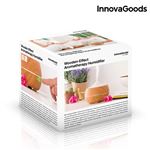 Humidificador Difusor de Aromas LED Wooden-Effect InnovaGoods