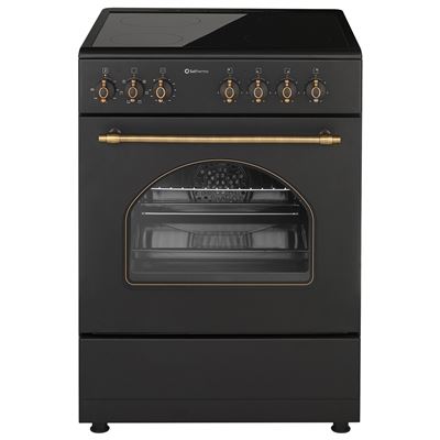 Cocina Vitrocerámica Solthermic Vtc60negra 3 Fuegos 60x60cm Negra