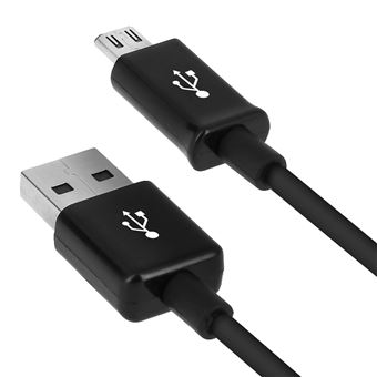 Cable USB a Micro-USB Carga y transferencia de datos, Negro - 1