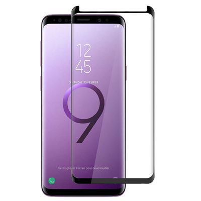 Protector De Cristal templado imak samsung galaxy s9 negro pantalla 9h