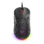 Ratón Gaming RGB Chroma Mars Gaming MM55 Negro, Ultra-ligero 55g, 12800 DPI