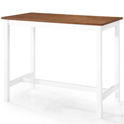 Mesa de bar vidaXL madera maciza 108x60x91 cm