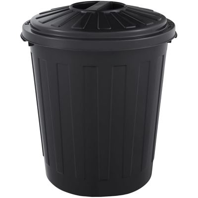 Cubo De Basura Con Tapa Cerrable Keeeper Grafito 7l