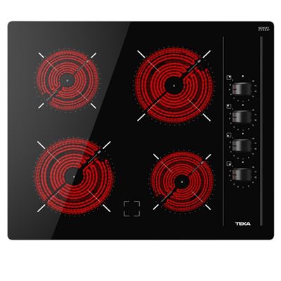 Placa Vitrocerámica Teka Tbc 64000 Xfl 4 Zonas 60cm 6000w Negro