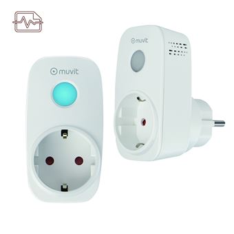 Pack 2 enchufes inteligentes Wifi con monitor de energía muvit iO