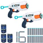 Pack 2 Pistolas reflex 6 xshot excel botes conjunto de lanzadores