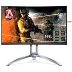 Monitor LED 27" Quad HD AOC AGON AG273QCX Curva Negro Rojo Plata