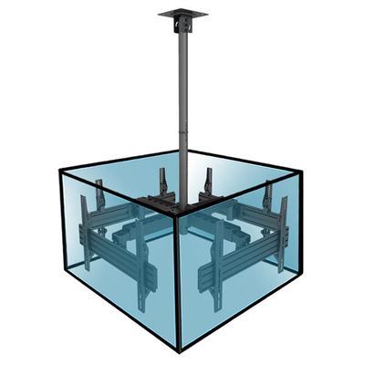 Soporte De Techo Kimex 014-6004 Para 4 Pantallas 32""-65