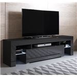 Mueble TV modelo Unai 160x45cm negro con LED RGB