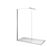 Mamparas de ducha Frontales Puerta fijo Cristal 6mm Antical Barra 140cm 85x185cm_0