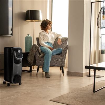 Radiador De Aceite Cecotec Readywarm 7000 Space 360º Negro