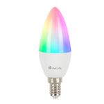 Bombilla LED Wi-Fi Inteligente NGS Smart WiFi LED Bulb Gleam 514C Colores Regulables-5W-E14-500LM