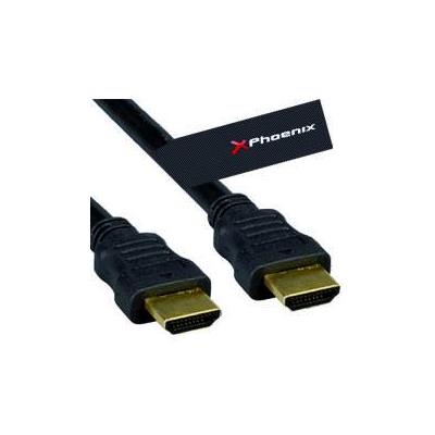 Cable Hdmi Phoenix technologies version 1. phcablehdmi3m 3m tipo negro 1.4 macho 3 metros