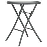 Mesa plegable tipo bistró de jardín vidaXL 60x70 cm