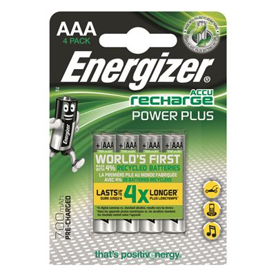 Energizer E300324400 Pila Hr03, 700 Mah, Blíster 4 Unidades
