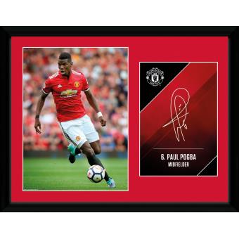 Fotografía enmarcada Manchester United Pogba 17/18 30x40 cm