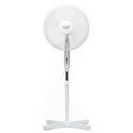 Ventilador Pie Oscilante 40 cm, 3 Velocidades, Altura Ajustable,Función Bloqueo Oscilación,Reclinable Adler AD 7305 90W Blanco