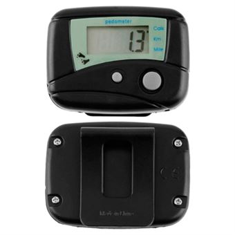 Mini podómetro Digital, contador de pasos, pantalla de dígitos, alta  distancia clara, conteo de calorías, podómetro