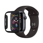 Carcasa Apple Watch 38/ 40 mm 360ª Silicona + Trasera policarbonato - Negro