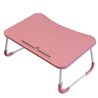 Mesa de cama plegable para ordenador portátil multiusos 26 cm de altura  rosa - Soportes para portátiles - Los mejores precios