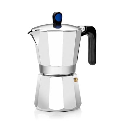 Cafetera Italiana Monix Induction 6 Tazas Inox