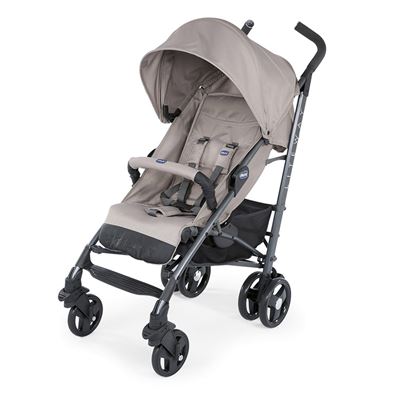 Chicco Liteway 3 silla paseo ligera y plegable desde 0 meses hasta 22 kg carrito bebé compacto reclinable dormir cierre tipo paraguas capota convertible beige dark individual