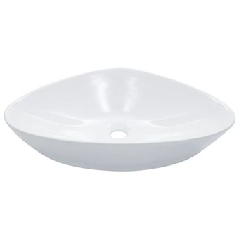 Lavabo vidaXL 58,5x39x14 cm cerámica Blanco