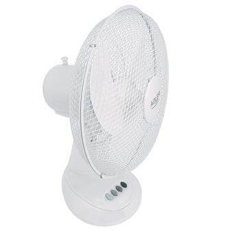 Ventilador Portátil Sobremesa Oscilante 30 Cm, 3 Velocidades, Función  Bloqueo Oscilación Blanco 70w Adler Ad7303 con Ofertas en Carrefour