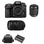Nikon D7500 + AF-S 18-105MM F3.5-5.6G ED VR + Tamron AF 70-300mm F4-5.6 Di LD (A17) + Bolsa + EN-EL15A Battery